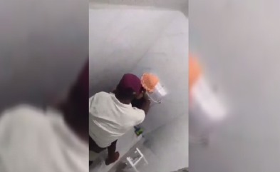 Bad Boy Captured Fucking Drunk Babe Inside Bar Restroom